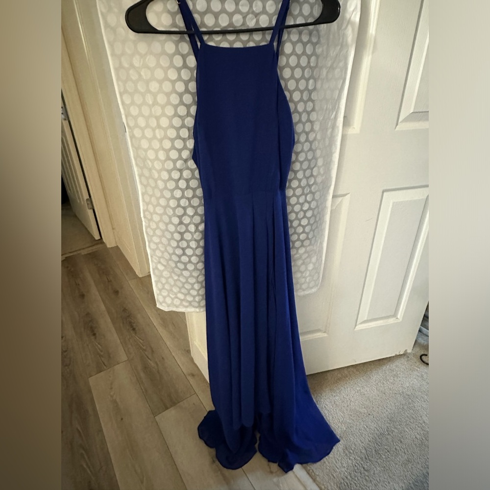 Lulu’s royal blue high low dress